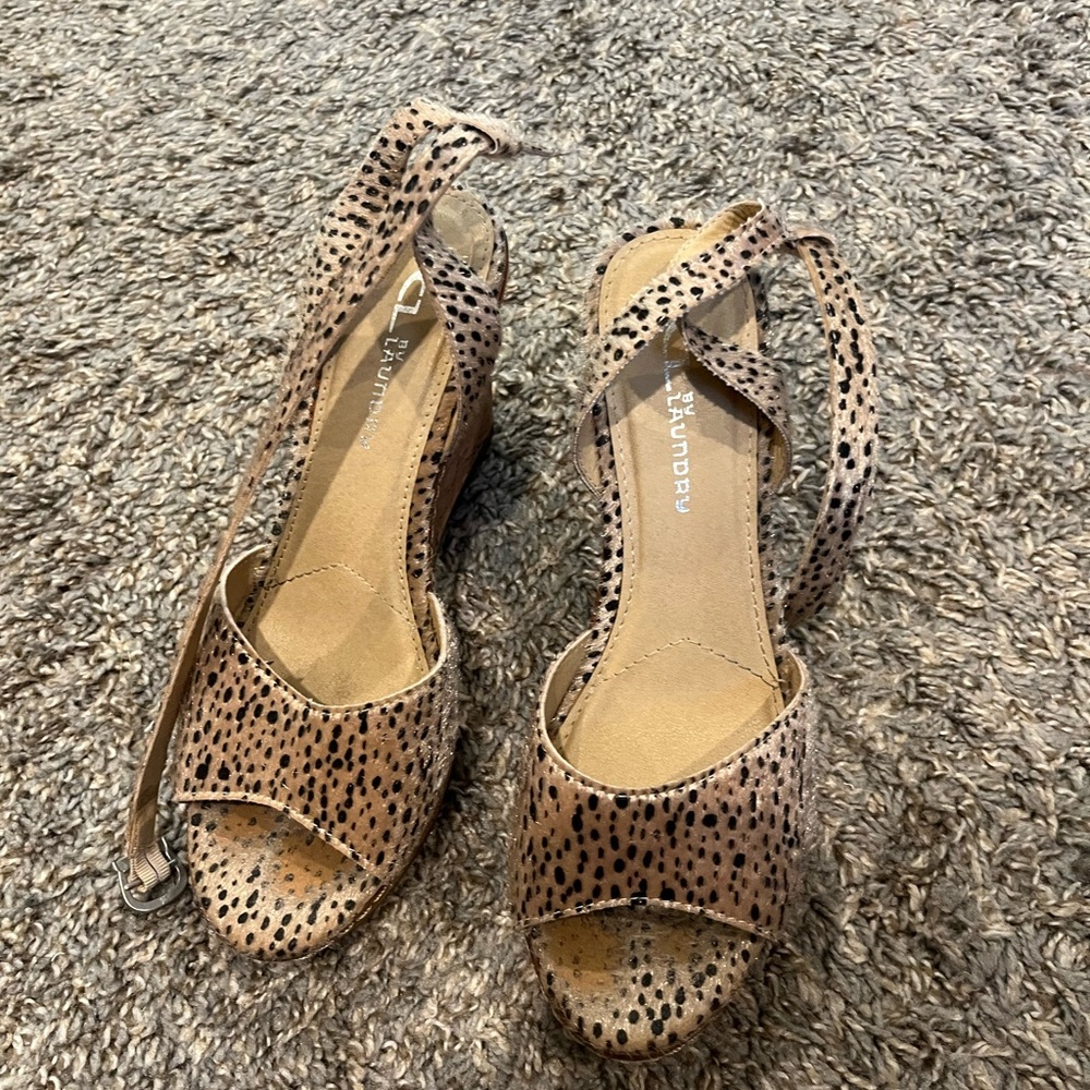 Leopard print Wedges